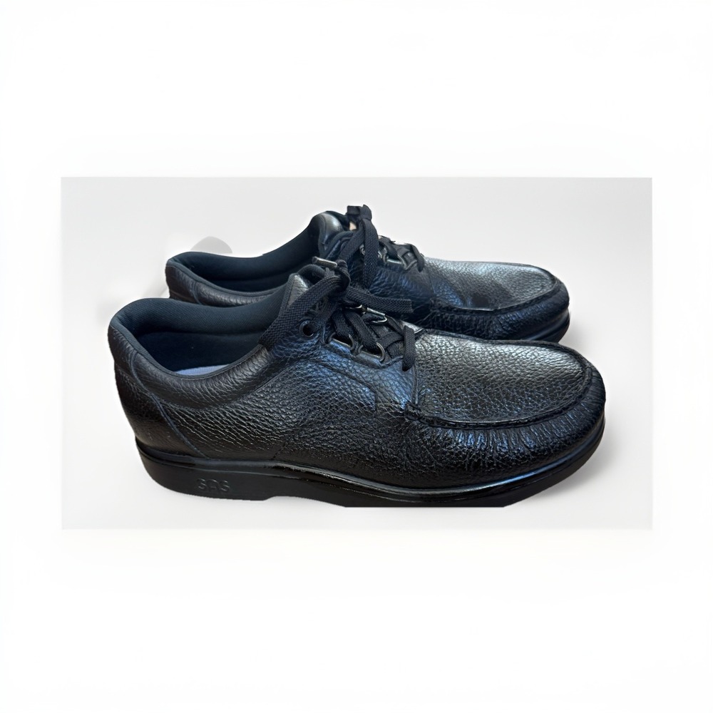 SAS Bout Time Mens Size 11.5M Black Leather Shoes Orthopedic Tripad Comfort